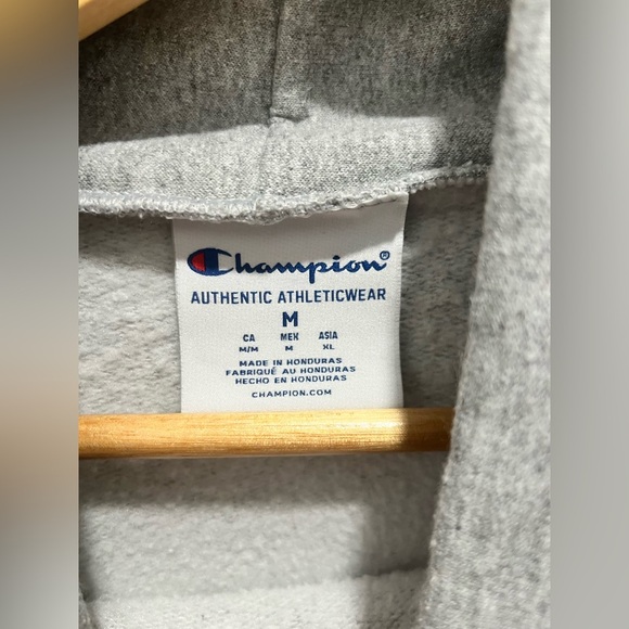 M&Ms Champion Hoodie Adult Size M Gray Long Sleeve Embroidered Hooded Pullover - Picture 6 of 9